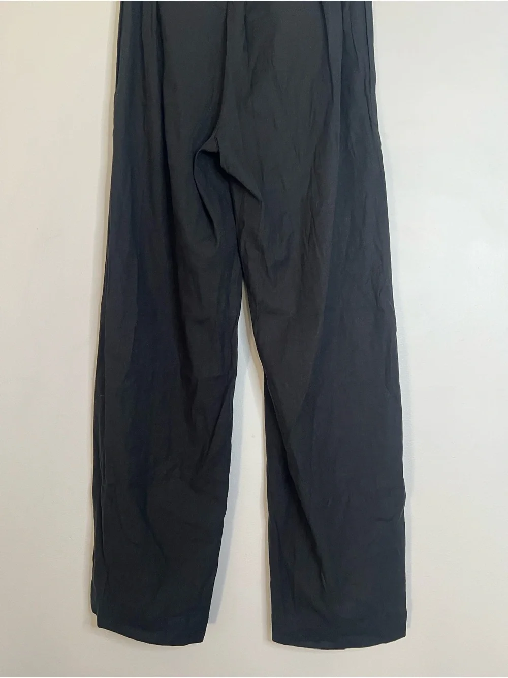 Vince Linen Blend Black Wide-Leg Pants - Women size xsmall